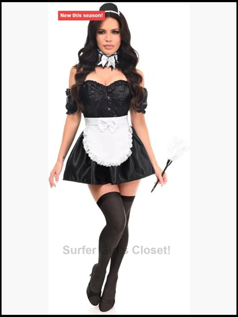 Daisy Corsets Top Drawer 6 Pc French Maid Corset Costume